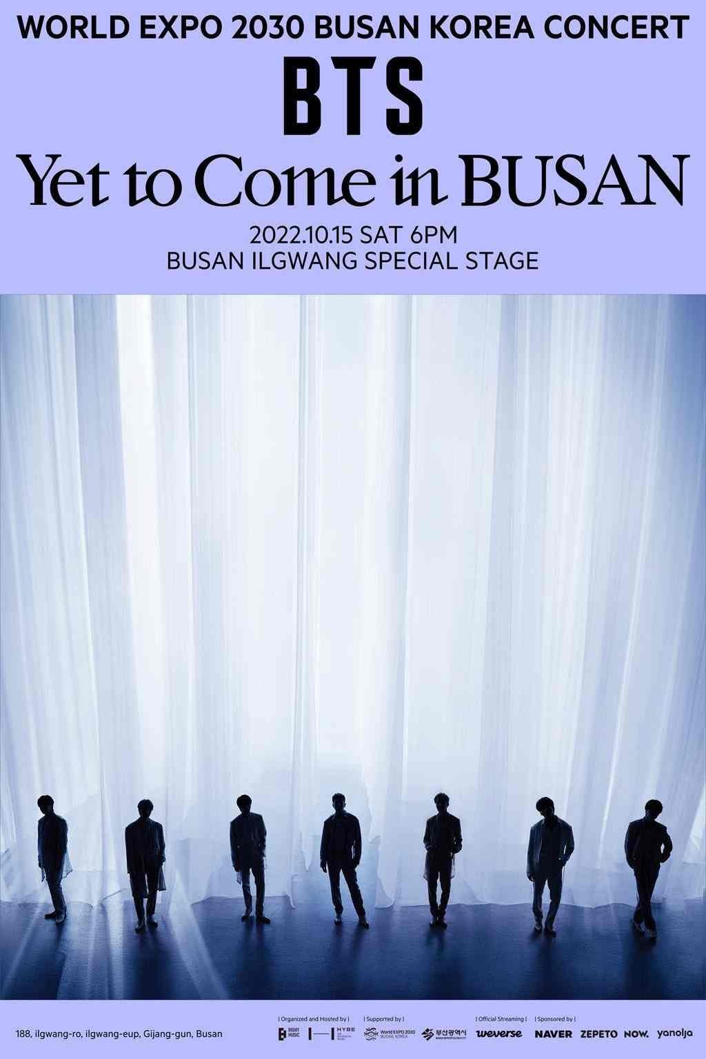 WORLD EXPO 2030 BUSAN KOREA CONCERT { Bts Yet To Come In Busan }